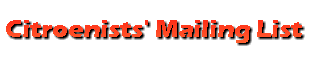 Citroenists' Mailing List
